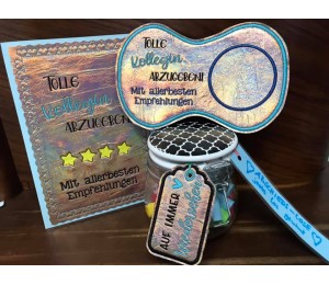 Stickserie ITH - Anhänger Abschied & Danke